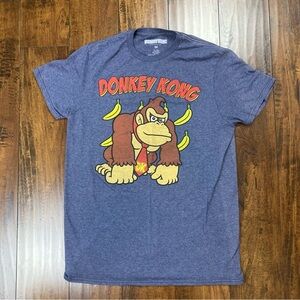DONKEY KONG T-Shirt NINTENDO Video Game 2020 Gray Faded Look Size MEDIUM